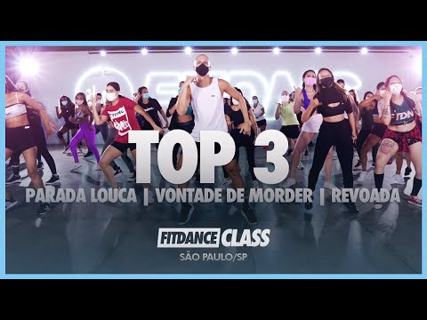 Top 3 - Parada Louca | Vontade de Morder | Revoada | FitDance (Coreografia) | Dance Video