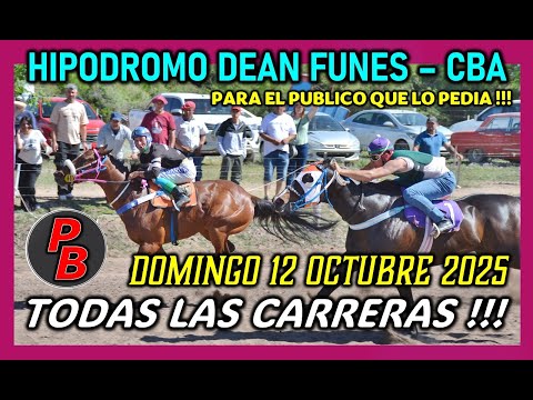 CARRERAS HIPODROMO MUNICIPAL DEAN FUNES - CORDOBA (12-10-2025)