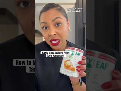 Apple pie filling in a can is just fine if you make it better! #hack #baking