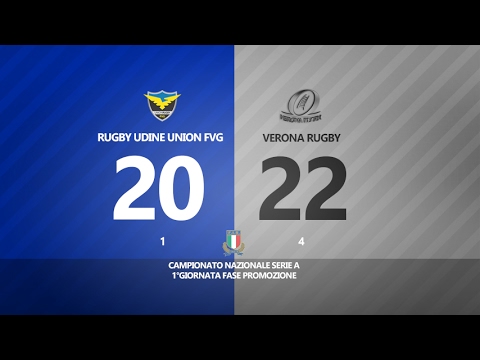 Serie A - 1^ giornata Poule Promozione 2016/2017: Rugby Udine Union FVG - Verona Rugby