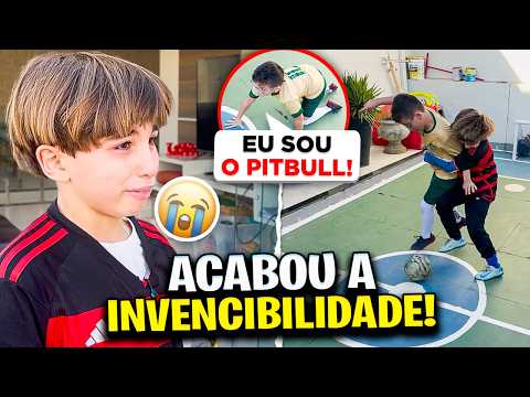 MEU IRMÃOZINHO PERDEU NA QUADRA NO QUINTAL DE CASA PELA 1º VEZ!! *acabou a invencibilidade 🤯