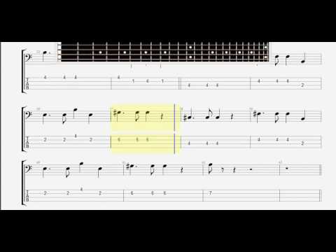 Beatles The   There 's A Place BASS GUITAR TABLATURE