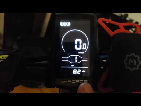 G-FORCE T42 ( DEFAULT DISPLAY SETTINGS ) MODEL YL80C AND REVIEW. E-BIKE DISPLAY SETTINGS