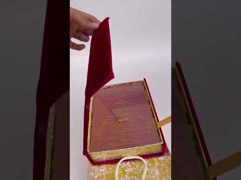 wedding card box with premium Quality ... #weddingcards #box #hampers #customized #order #jaipur