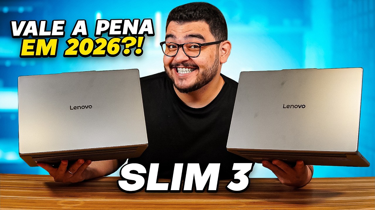 Miniatura da avaliação em vídeo de Notebook Lenovo IdeaPad Slim 3 15ARP10 15.6 Polegadas AMD Ryzen