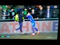 Player gets attacked by fan Rangers v Hibs 8 March 2019