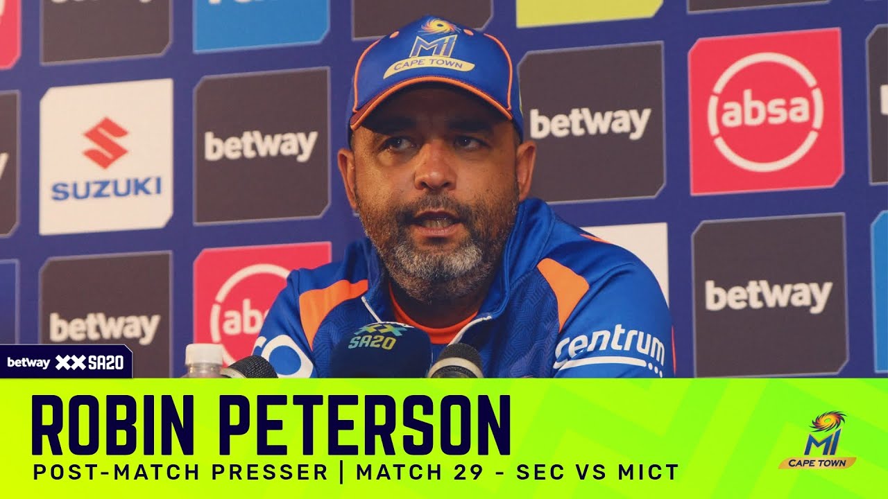 Robin Peterson, MI Cape Town | SECvMICT Post-match presser