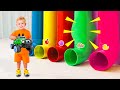 Oliver S Colored Pipes Adventure More Fun Kids Videos Mega Compilation