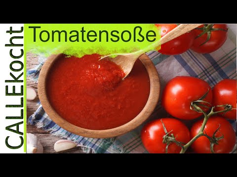 Tomatensoße selber machen aus frischen Tomaten - Rezept super einfach