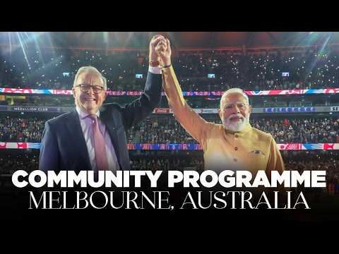 PM Modi participates in a community event in Melbourne, Australia
