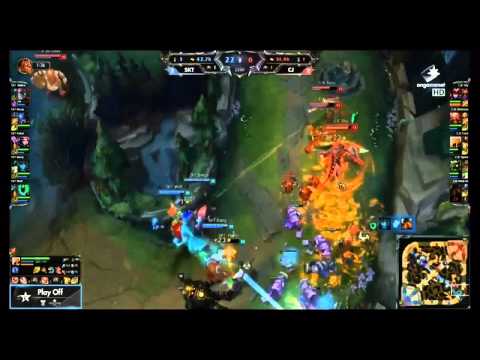 LCK CJ Entus vs SKT T1 Game 5 Highlights