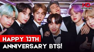 BTS Celebrates Their 13th Anniversary,110,000 Fans Storm Busan Stadium | Kpop News | No Intervals