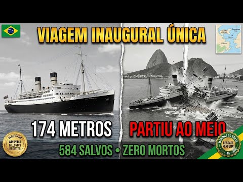 RMS Magdalena 1949: Viagem Inaugural Virou Tragédia -174 METROS Partiu ao Meio - 584 Pessoas Salvas