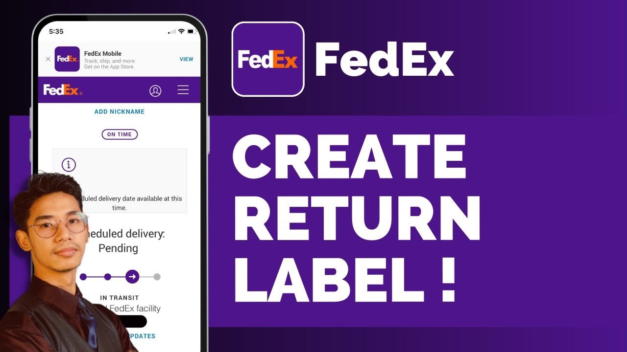 Fedex How To Create A Return Label !