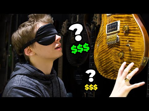 BUYING A GUITAR BLINDFOLDED!