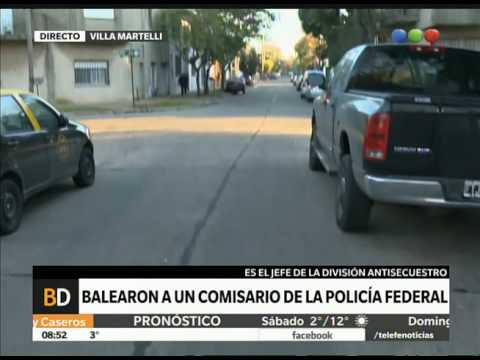 Balearon a Santos Díaz, jefe de la División Antisecuestros – Telefe Noticias