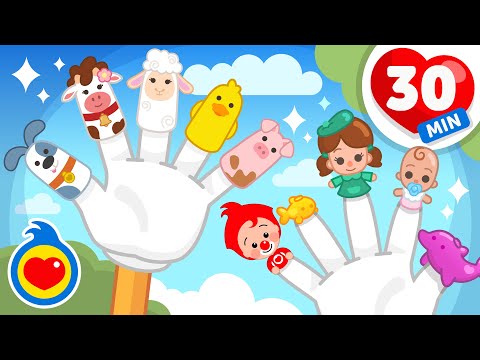 ¡Dedos Animalitos! ¿Dónde Están? 🖐️🎶 Y Más Canciones Infantiles de Familia Dedo (30 Min) | Plim Plim