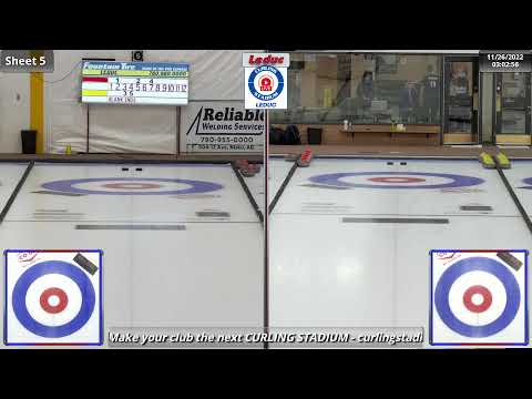 Fellman/Kovalchuk vs. Brown/Hodgson - Draw 4 - Curling Stadium Alberta Curling Series Doubles