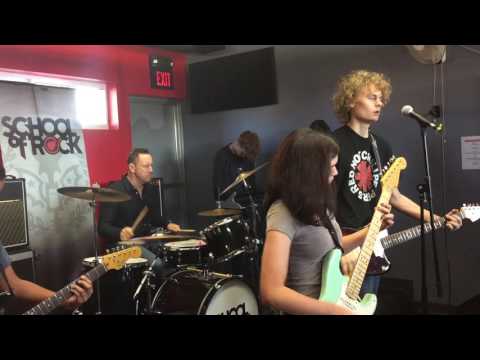 Jimmy Chamberlin and Elmhurst house band performing Cherub Rock