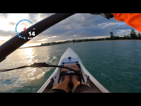Last sprints before heading home - Epic V10L surfski