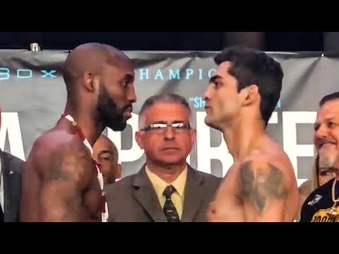 Yordenis Ugas vs Cesar Barrionuevo  FACE OFF at WEIGH IN