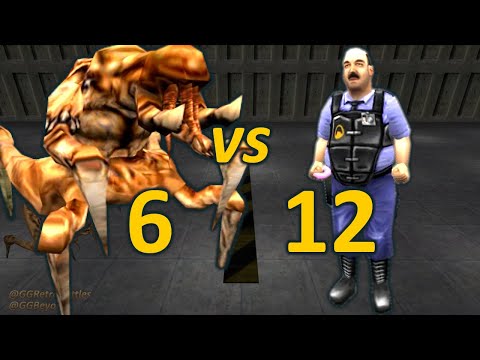 6 Voltigores vs 12 Otis - Half-Life: Opposing Force Retro Battles