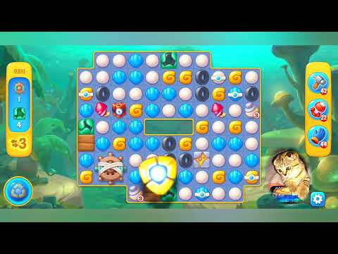 Fishdom 2022, no Boosters,   9811     level  -  прохождение без бустеров,   9811   уровень.