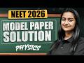NEET 2026 Physics Model Paper Full Solutions Tricks PW NEET Kerala