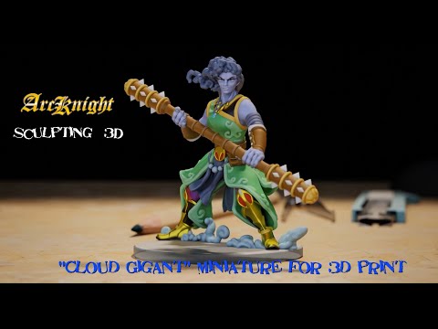 Arcknight 3D Sculpting Timelapse - Cloud Giant