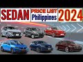 Sedan Price List in Philippines 2024