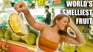 Trying DURIAN For The FIRST TIME | World's Smelliest Fruit!