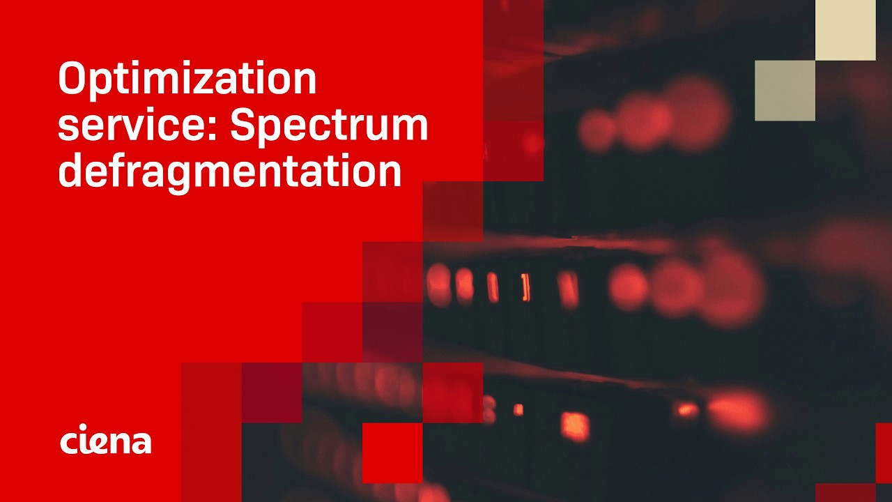 Optimization service: Spectrum defragmentation