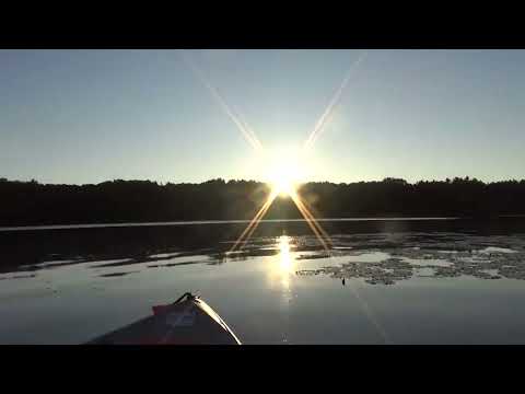 Kayaking Neponset Reservoir (speeded up version) - Foxboro MA - 9/17/23