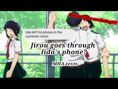 Jirou goes through Iida's phone? || IidaSero MHA texts