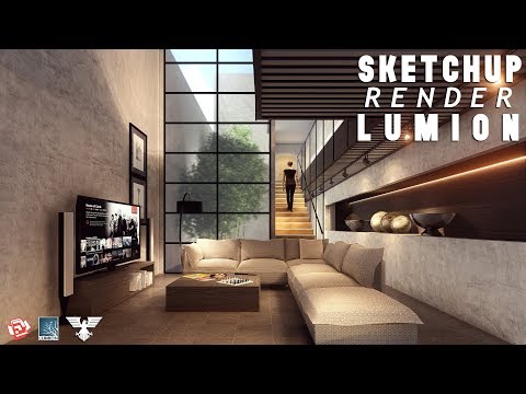 Lumion 6 Rendering Tutorial #46 - Living Room 4