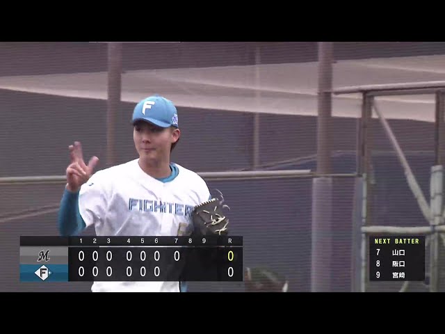 【ファーム】圧巻のデビュー戦!! ファイターズ・山城航太郎 2回3奪三振無失点の好リリーフ!! 2025年3月15日 北海道日本ハムファイターズ 対 千葉ロッテマリーンズ