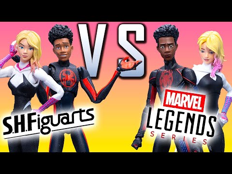 Who made better "Across the Spider-Verse" Figures?? (Marvel Legends vs. SH Figuarts)