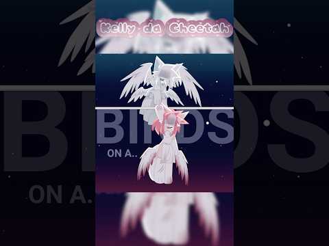 Two birds on a wire.. Og @Lucky_sus 🩵💖#alightmotion #edit #animation #ibispaintx #art #ibispaint