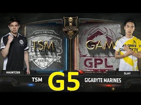 TSM vs GAM Game 5 Highlights 2017 MSI 2017 Play-In