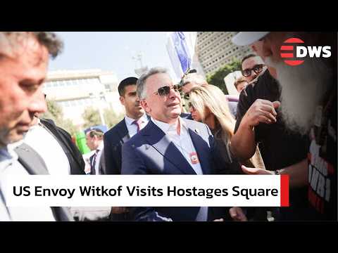 US Envoy Steve Witkoff Visits Hostages Square, Meets Families Calling for Ceasefire Deal | AC1E