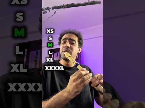 Beatboxing on the tiniest vs the biggest recorder ever!😂#flute #recorder #beatboxing #medhatmamdouh