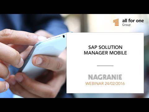 SAP Solution Manager Mobile Solution –  Change Request Management, Incident Management