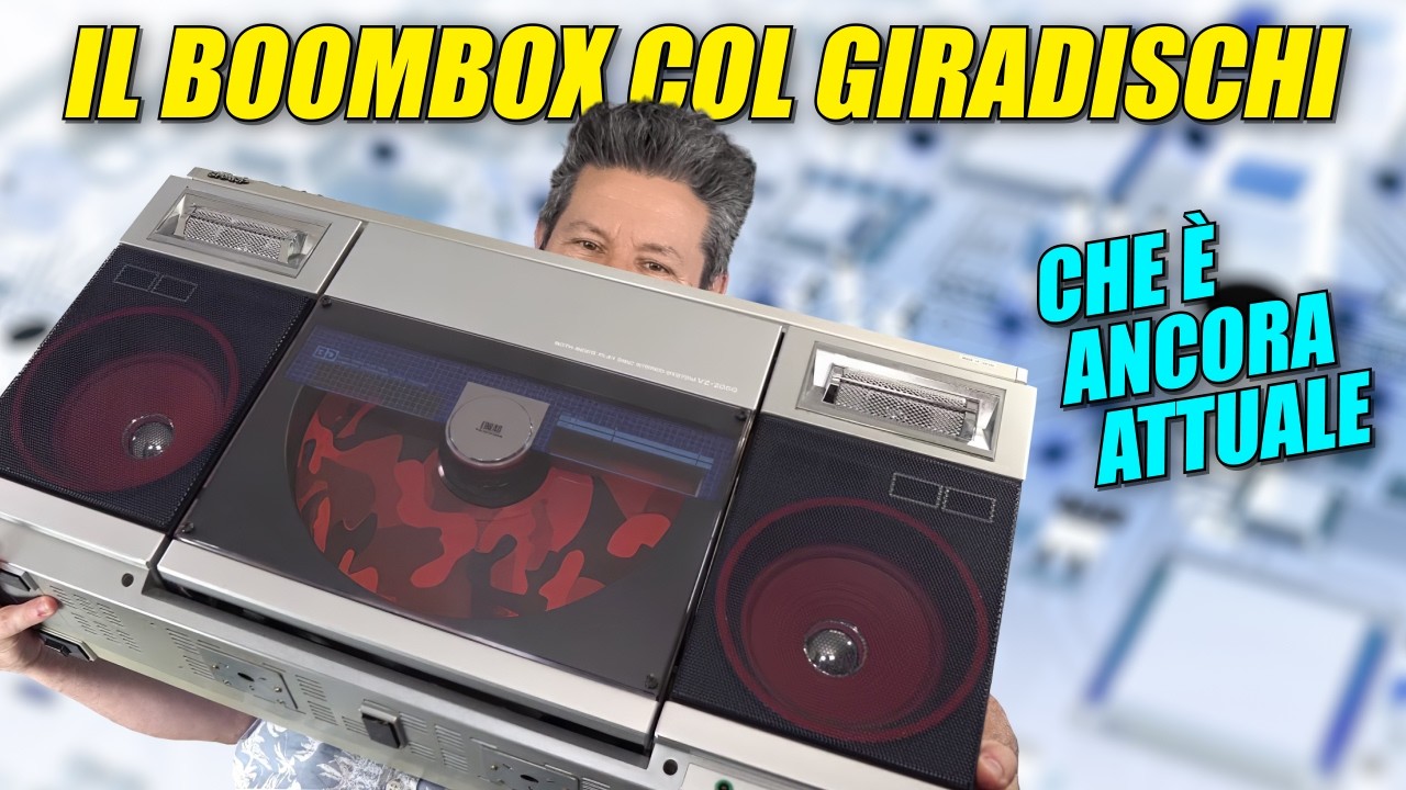 Il boombox gigante col giradischi dentro! - Riparo uno Sharp VZ-2000 del 1981