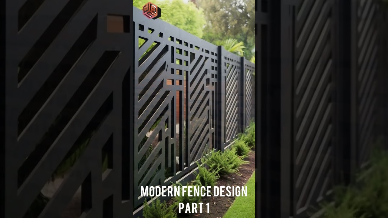 modern fence design part 1