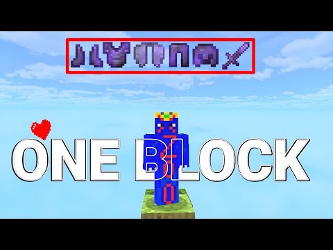 Insane ONE Block Minecraft Survival Series Part 1!