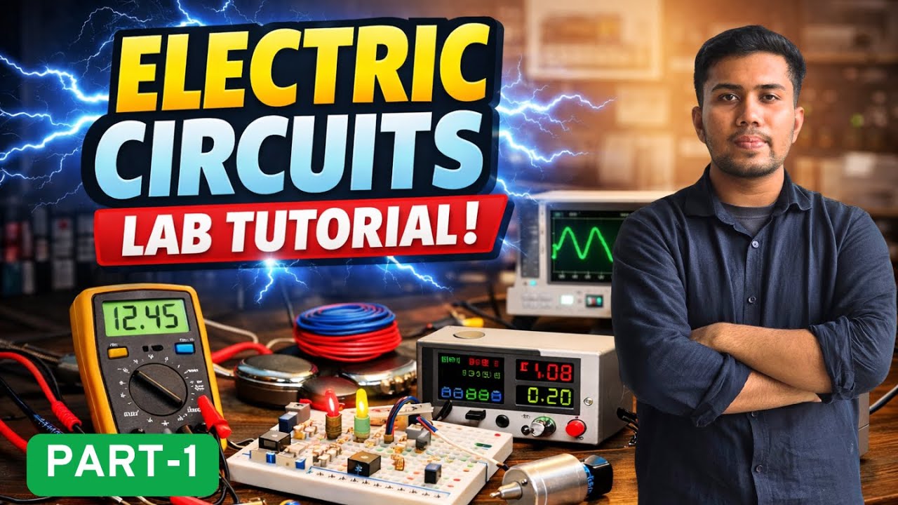 Electric Circuits Lab Tutorial | Basic Components & Tinkercad Simulation | Part - 1
