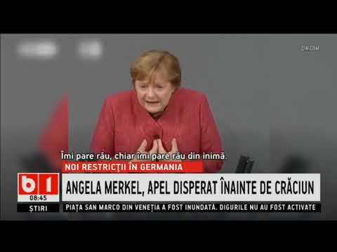 ANGELA MERKEL apel DISPERAT inainte de Craciun_Stiri b1_10 decembrie 2020