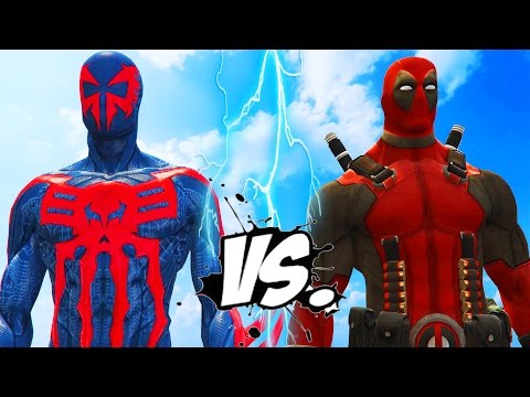 DEADPOOL VS SPIDERMAN 2099 - EPIC SUPERHEROES BATTLE