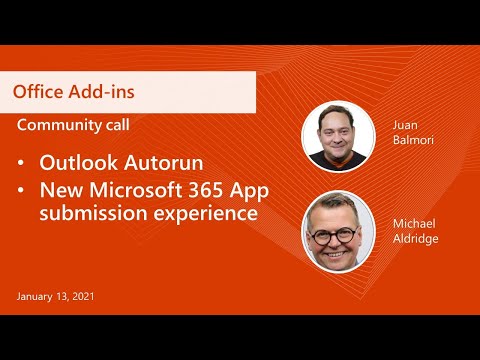 Office Add ins community call January 2021