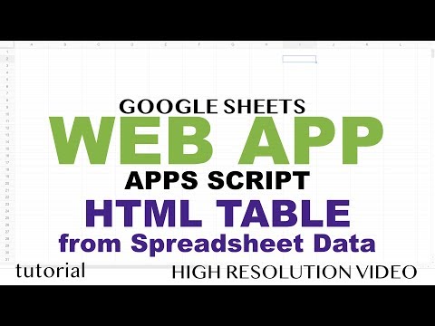 Google Sheets Web App Example Google Apps Script Web App Tutorial Part 1